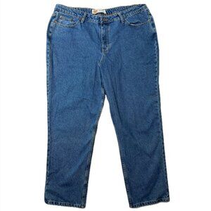 Route 66 Relaxed Fit Straight Leg Classic Med Wash 90s y2k Loose Jeans sz 20A